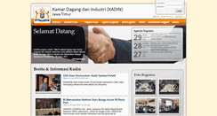 Desktop Screenshot of kadinjatim.or.id